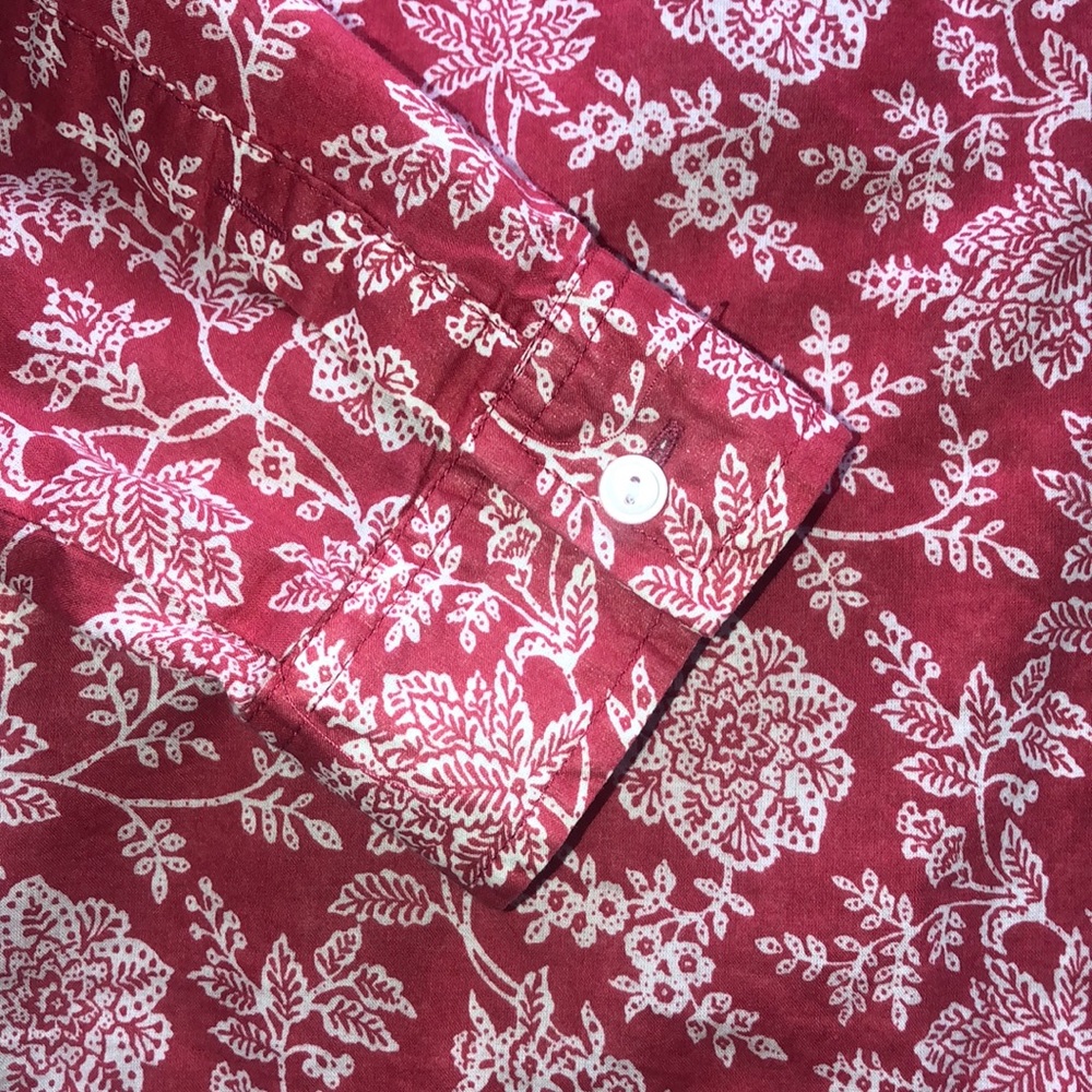 Eddie Bauer 100% Cotton Floral Blouse - Picture 3 of 6